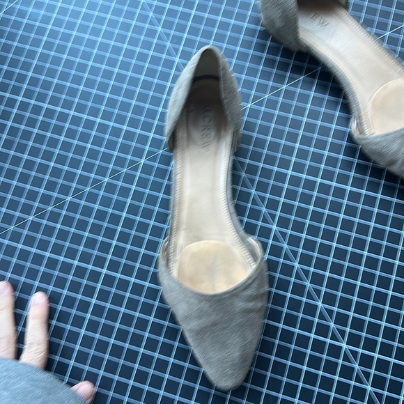 J. Crew Taupe Suede d’Orsay Flats jcrew - Picture 2 of 5